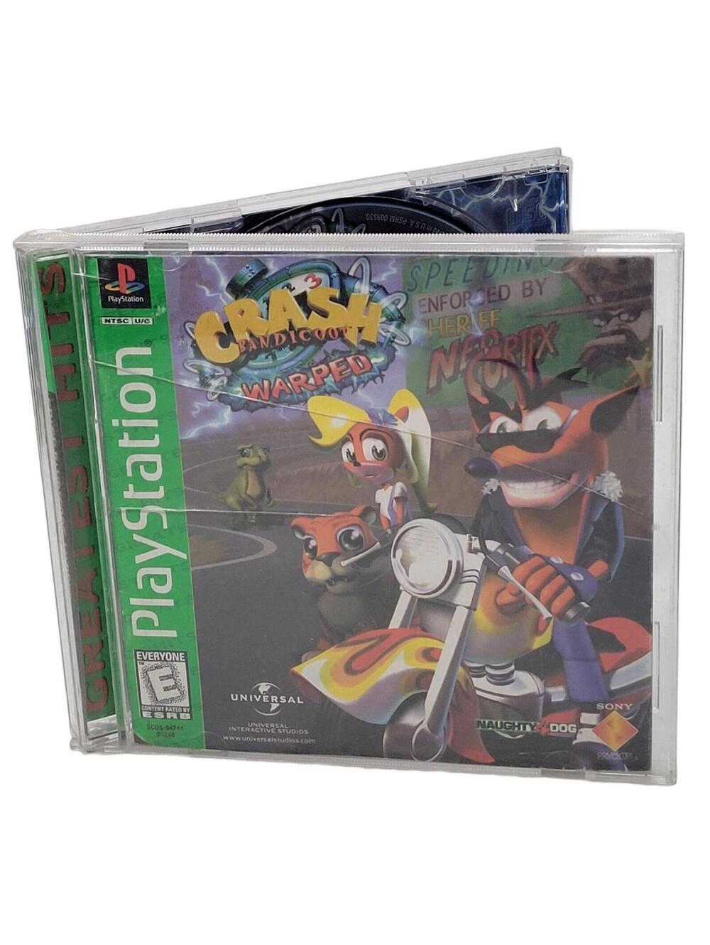 Crash Bandicoot 3 Warped (PlayStation 1, 1998) Complete CIB With Manual